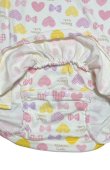 Photo4: Adult romper with skirt, heart pattern, A/XL only