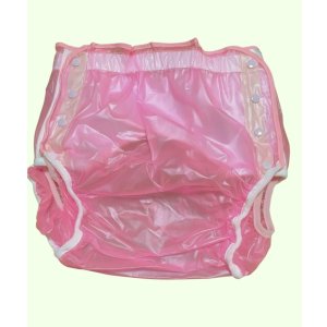 Photo: Adult baby diaper cover PVC cover pink