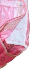 Photo2: Adult baby diaper cover PVC cover pink