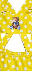 Photo3: Adult  Baby Romper Overalls Polka Dot/yellow
