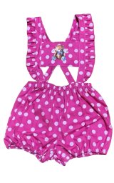 Photo: Adult  Baby Romper Overalls Polka Dot/pink