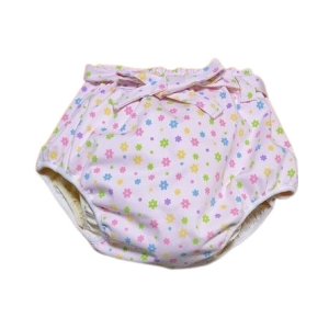 Photo: Adult baby diaper cover pants type flower pattern waist strap