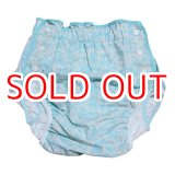 Photo: Adult diaper cover soft light blue floral pattern PVC waterproof