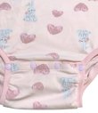 Photo3: Adult Baby romper with rabbit and heart print short sleeves