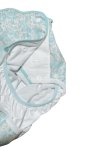 Photo3: Adult diaper cover light blue floral pattern pile waterproof