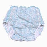 Photo: Adult diaper cover light blue floral pattern pile waterproof