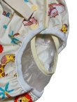 Photo2: Adult Baby diaper cover animal print vinyl waterproof with waist strap