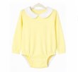 Photo1: Adult Baby romper with collar/yellow
