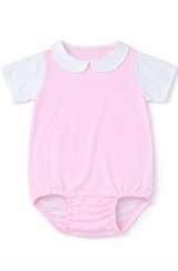 Photo: Adult Baby romper short sleeves / baby pink