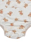 Photo4: Adult Baby sleeveless romper with bear print terry cloth