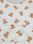 Photo3: Adult Baby sleeveless romper with bear print terry cloth