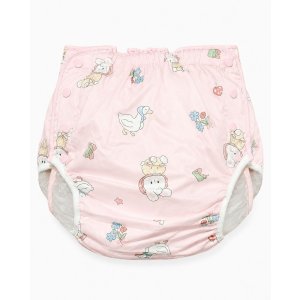 Photo: Adult Baby Diaper Cover  Baby Pink Bunny and Duck Print  vinyl  waterproof