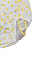 Photo2: Adult Diaper Cover – Fresh Lemon Print Cotton with Vinyl Waterproof Lining