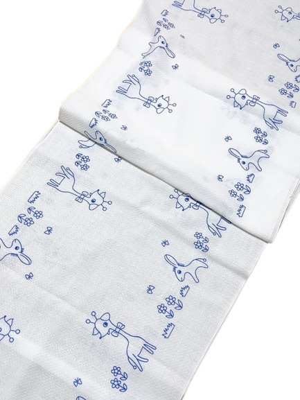 Photo:  Adult baby Cloth diaper 100% Cotton dobby /giraffe & donkey Pattern