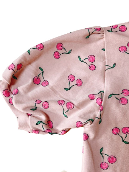 Photo: Adult Baby Onesie cherry pattern short sleeves