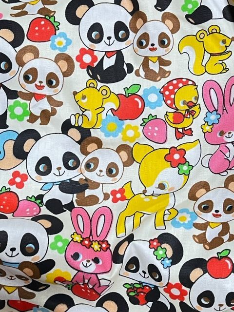 Photo4: Adult Diaper Cover Panda Animal Pattern Polyurethane Waterproof Off White