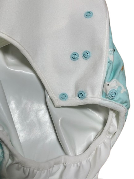 Photo: Adult Diaper Cover Polyurethane Waterproof Whale Pattern 