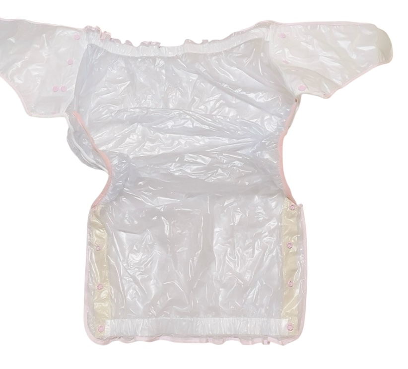 Photo4: Adult baby diaper cover vinyl cover pink(4L,5L)