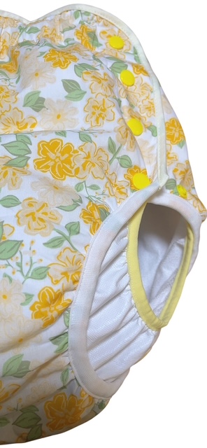 Photo: Adult baby diaper cover with  flowers pattern