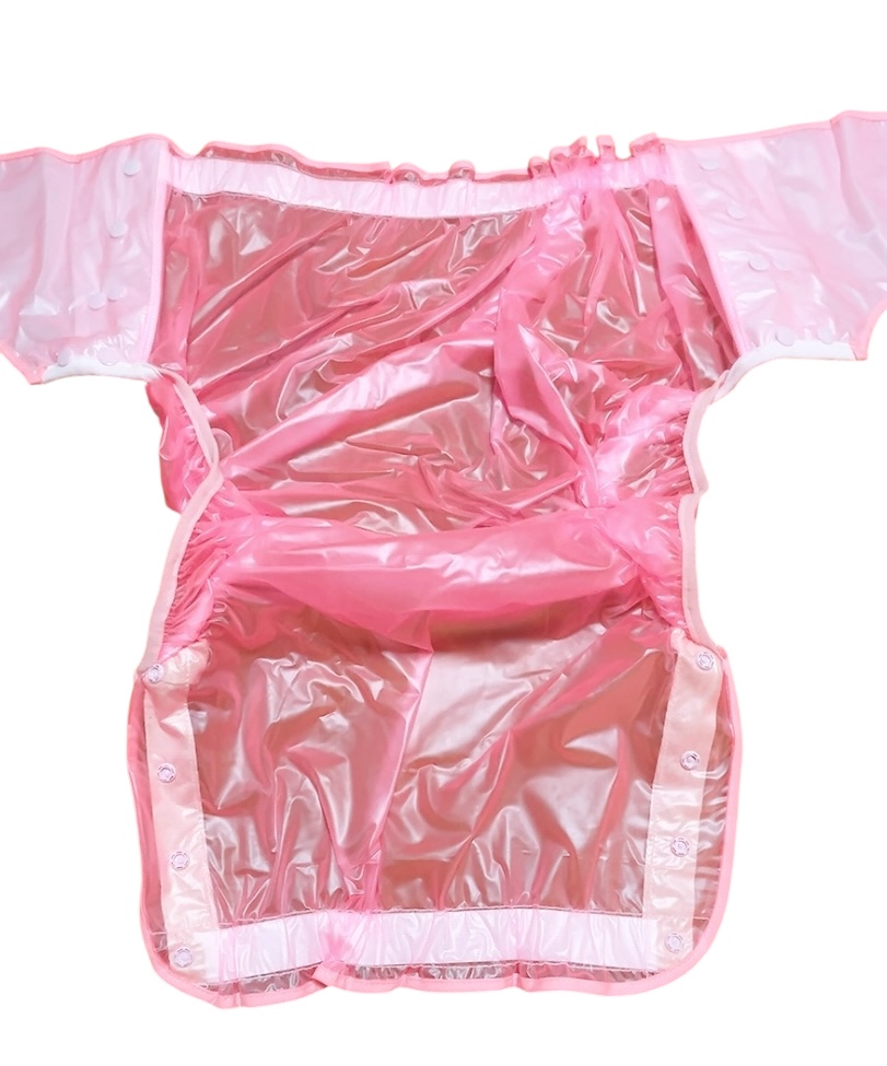 Photo3: Adult baby diaper cover PVC cover pink