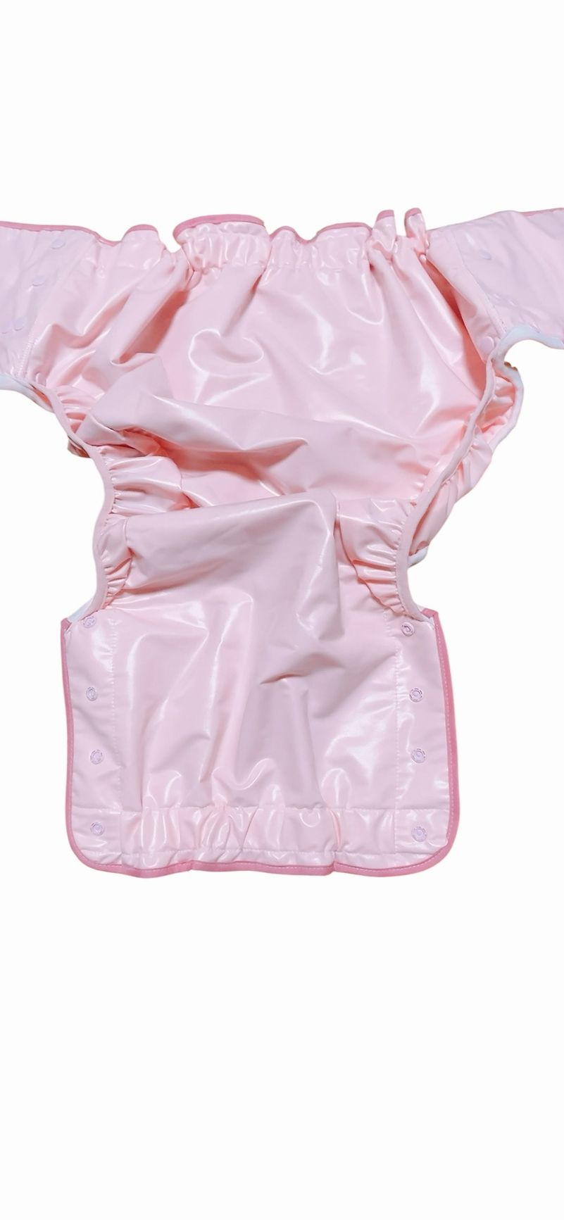 Photo4: Adult baby diaper cover with bear pattern quilt