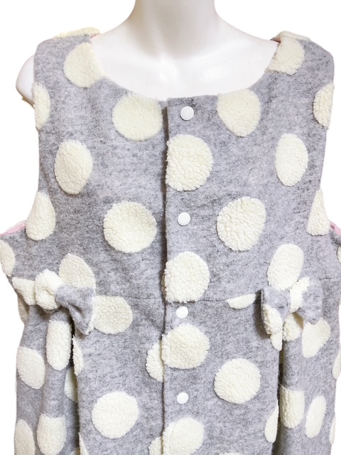 Photo: Adult baby jumper skirt in polka dot pattern