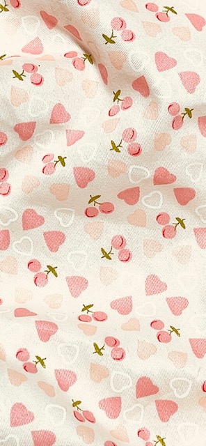 Photo4: Adult diaper cover heart and cherry print terry cloth waterproof