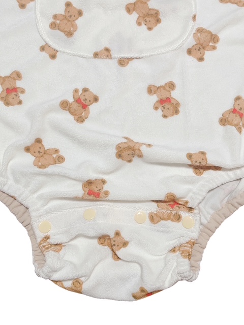 Photo: Adult Baby sleeveless romper with bear print terry cloth