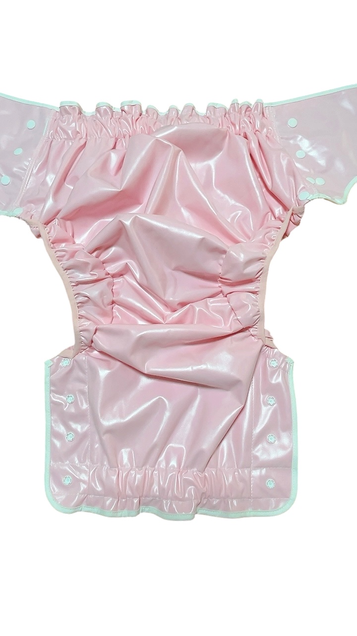 Photo: Adult Diaper Cover – Baby Pink Urethane Waterproof Glossy Cover